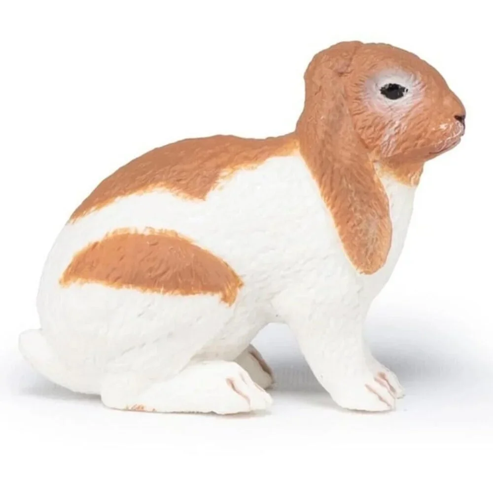 Lop Rabbit Farm Animal Figure - Hand Painted Collectible Toy Figurine‎ - Papo
